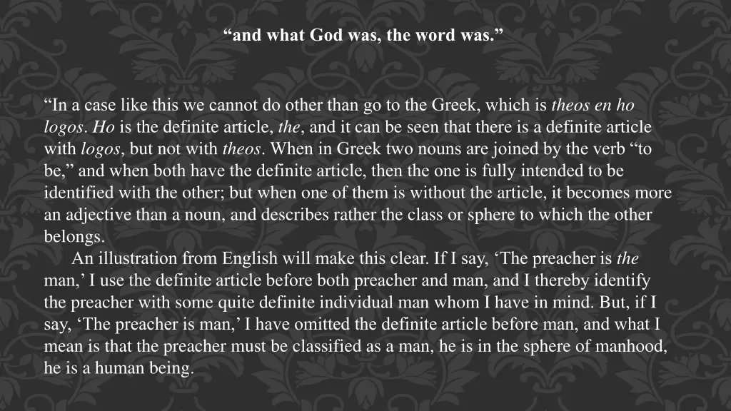 and what god was the word was 1