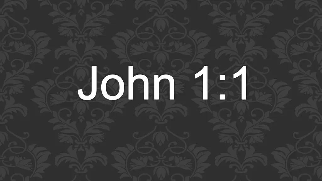 john 1 1