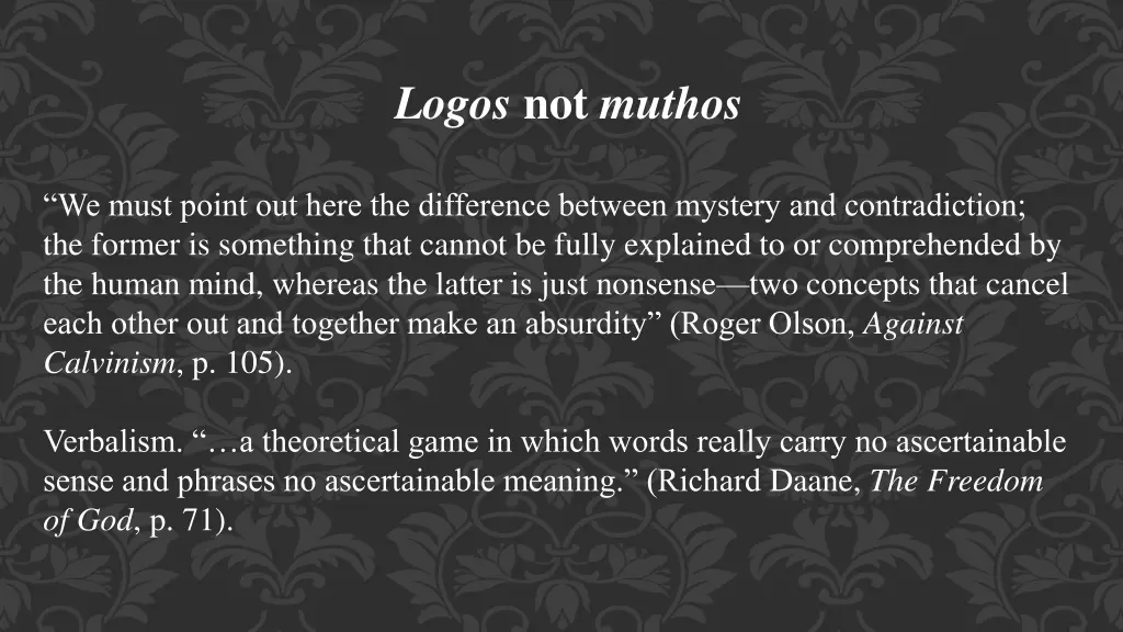 logos not muthos 1