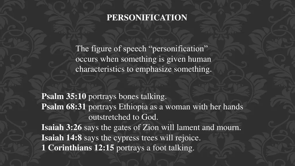 personification