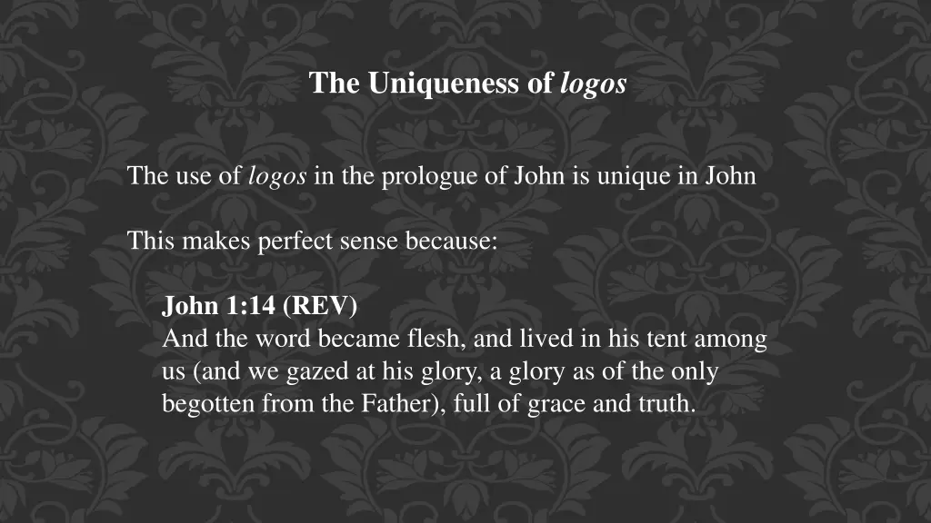the uniqueness of logos