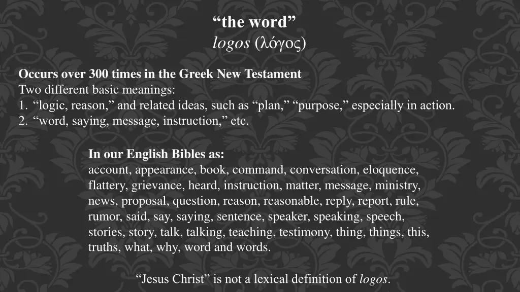the word logos