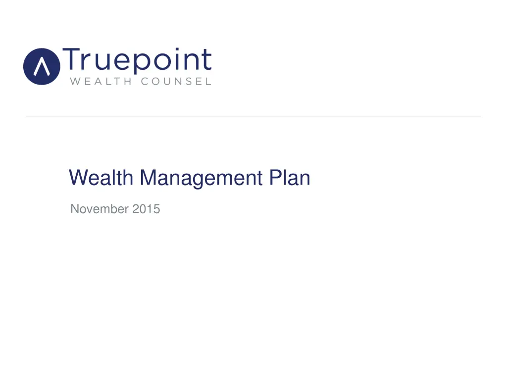 wealth management plan