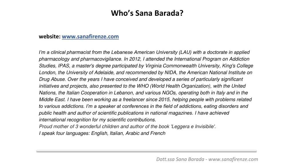 who s sana barada