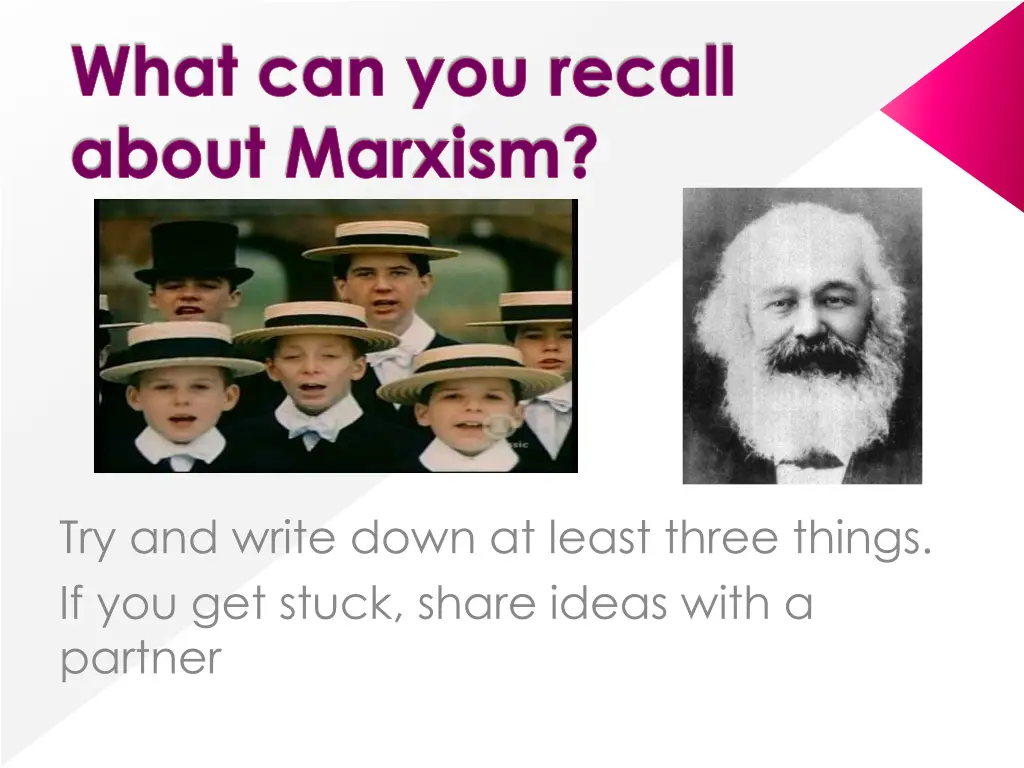 what can you recall about marxism