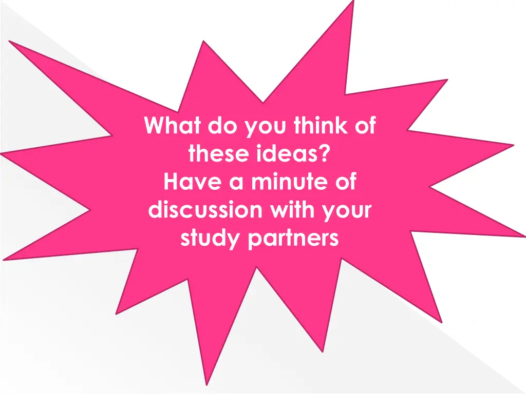 what do you think of these ideas have a minute