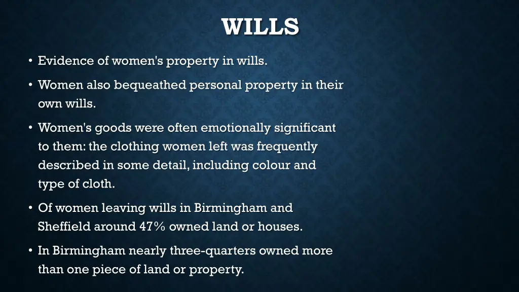 wills