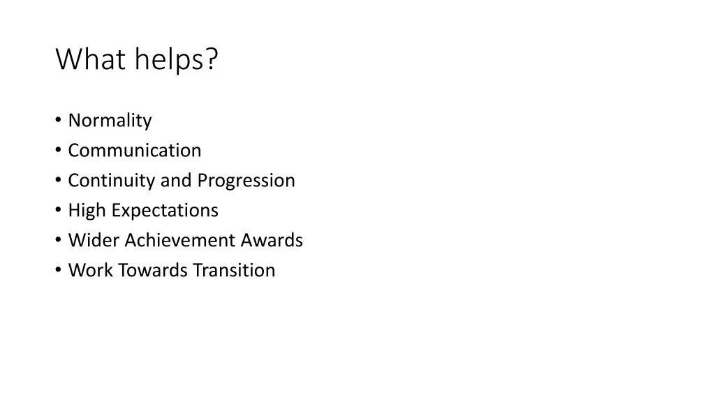 what helps