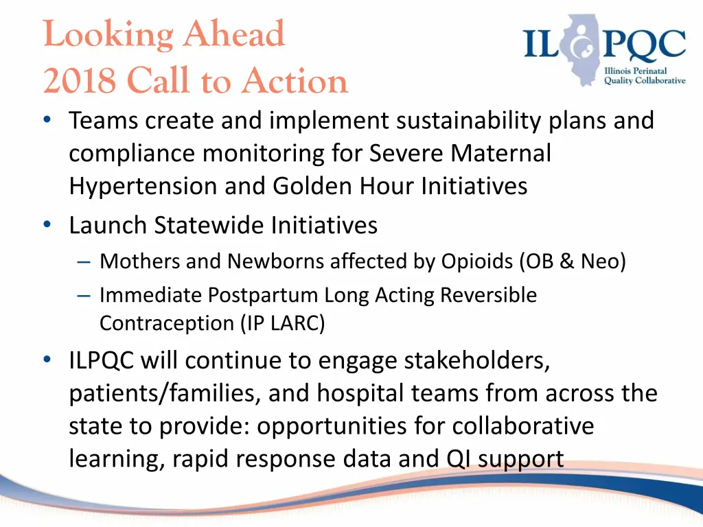 looking ahead 2018 call to action teams create