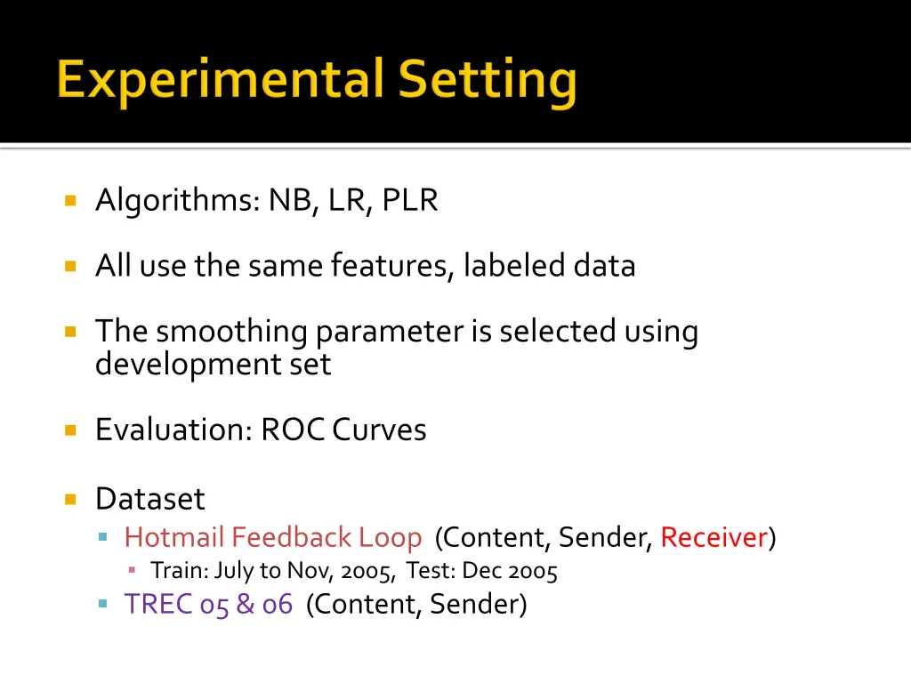 algorithms nb lr plr
