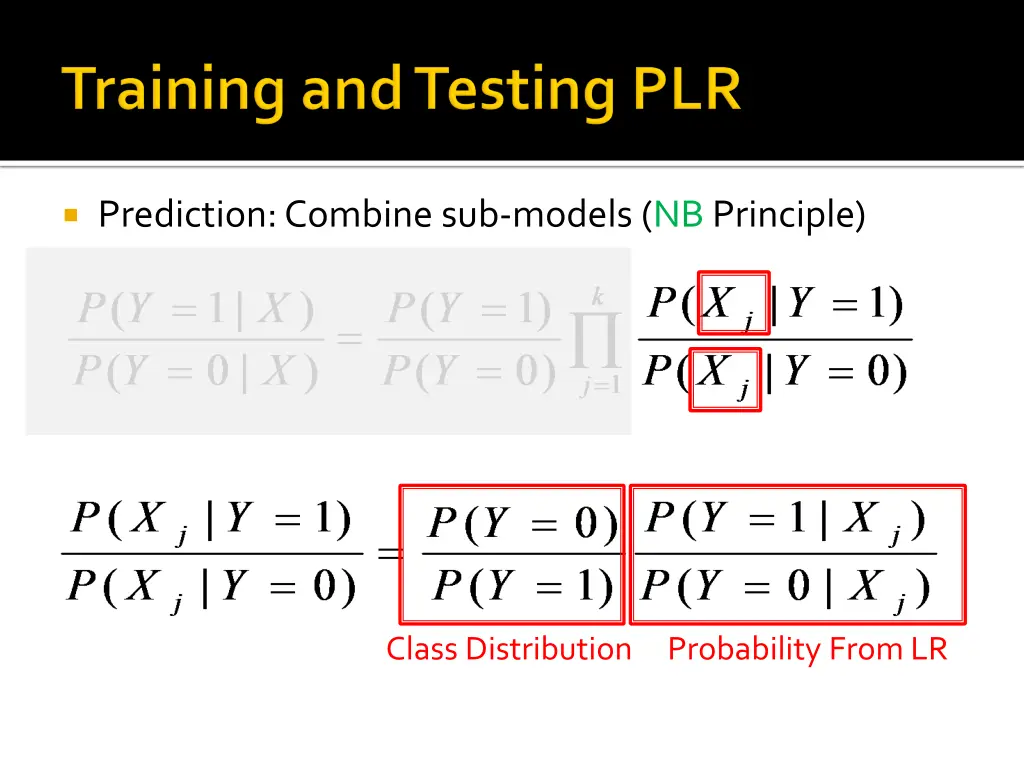 prediction combine sub models nb principle