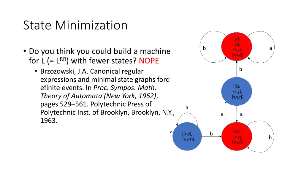 state minimization
