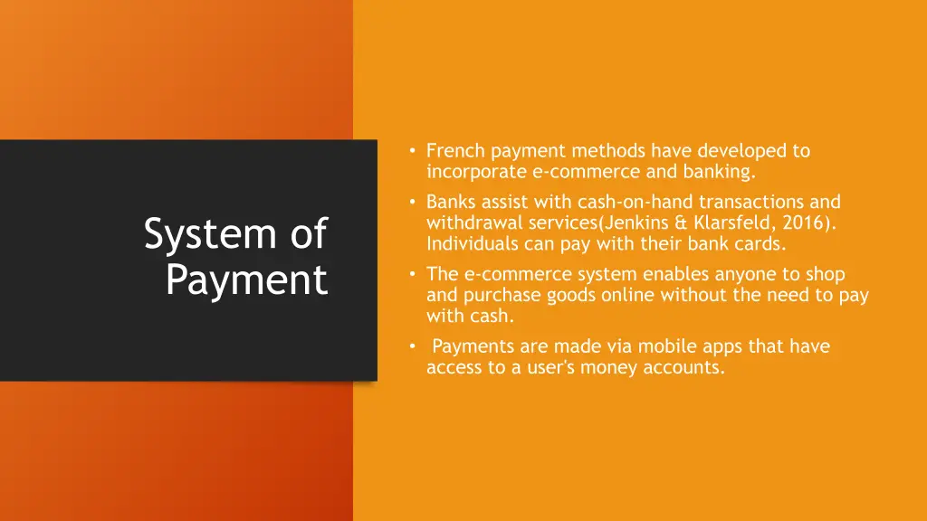 french payment methods have developed