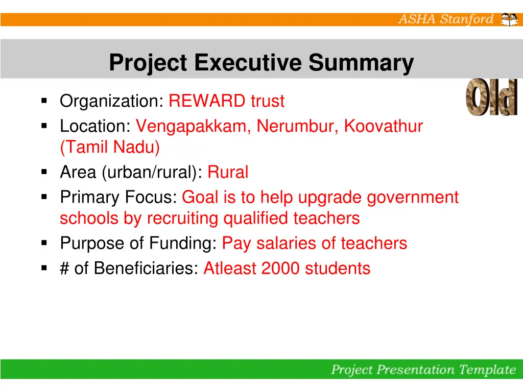 project executive summary