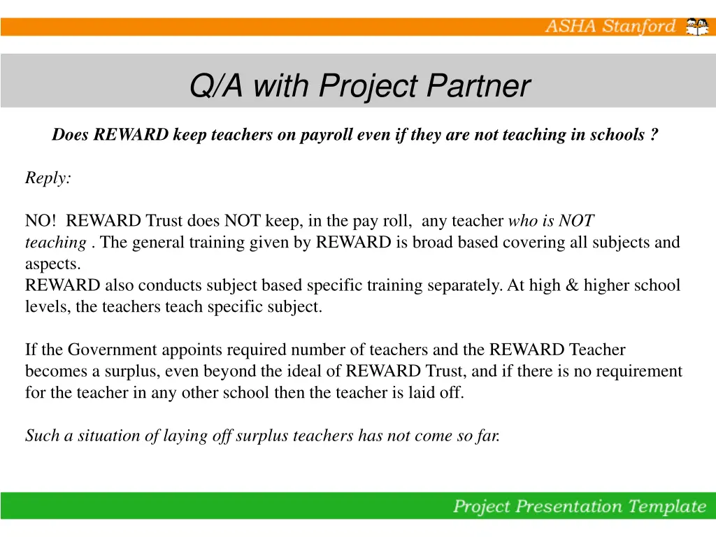 q a with project partner 1