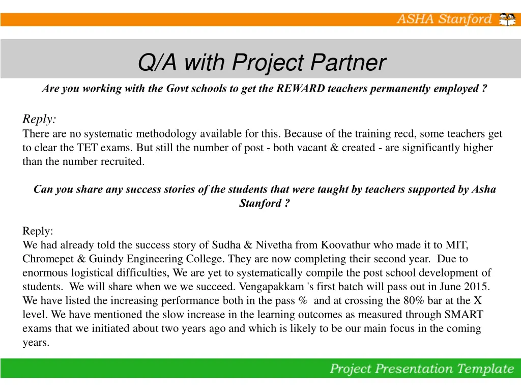 q a with project partner 2