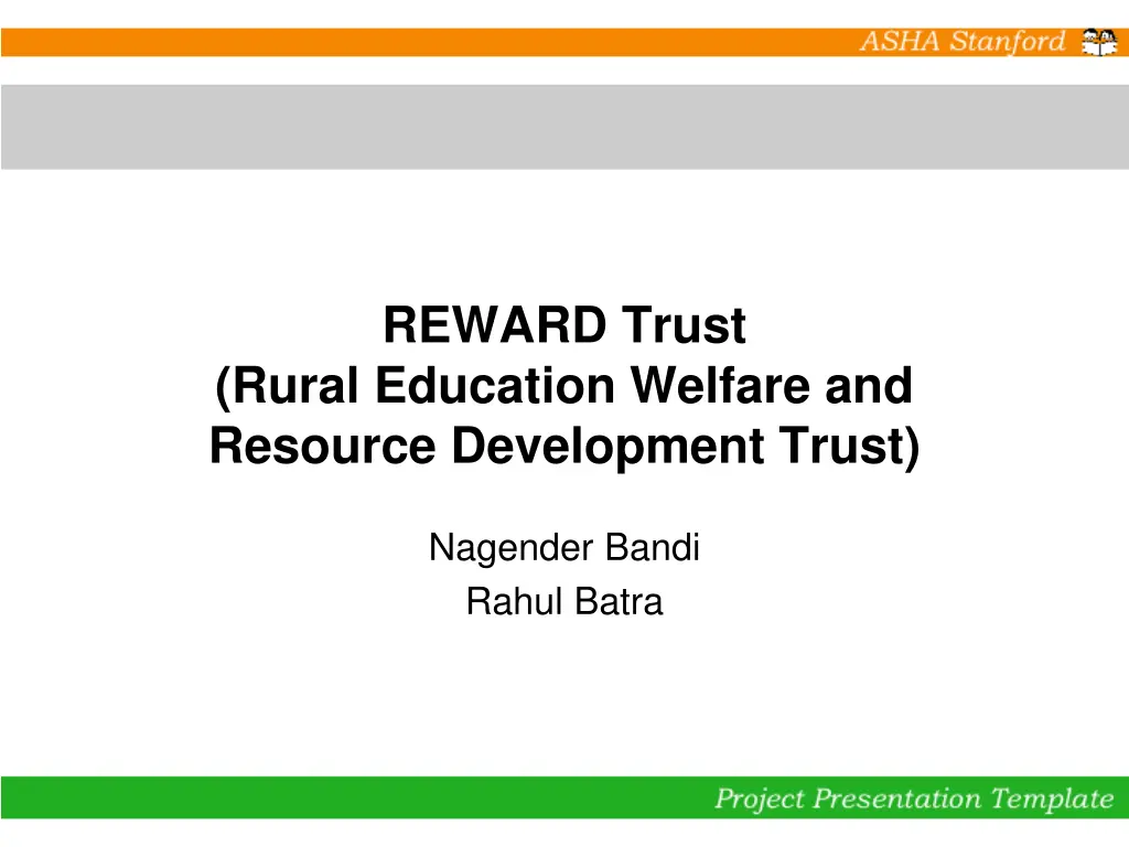 reward trust rural education welfare and resource