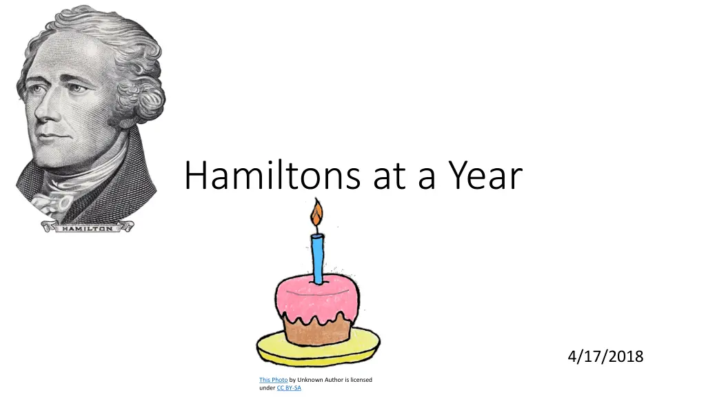 hamiltons at a year