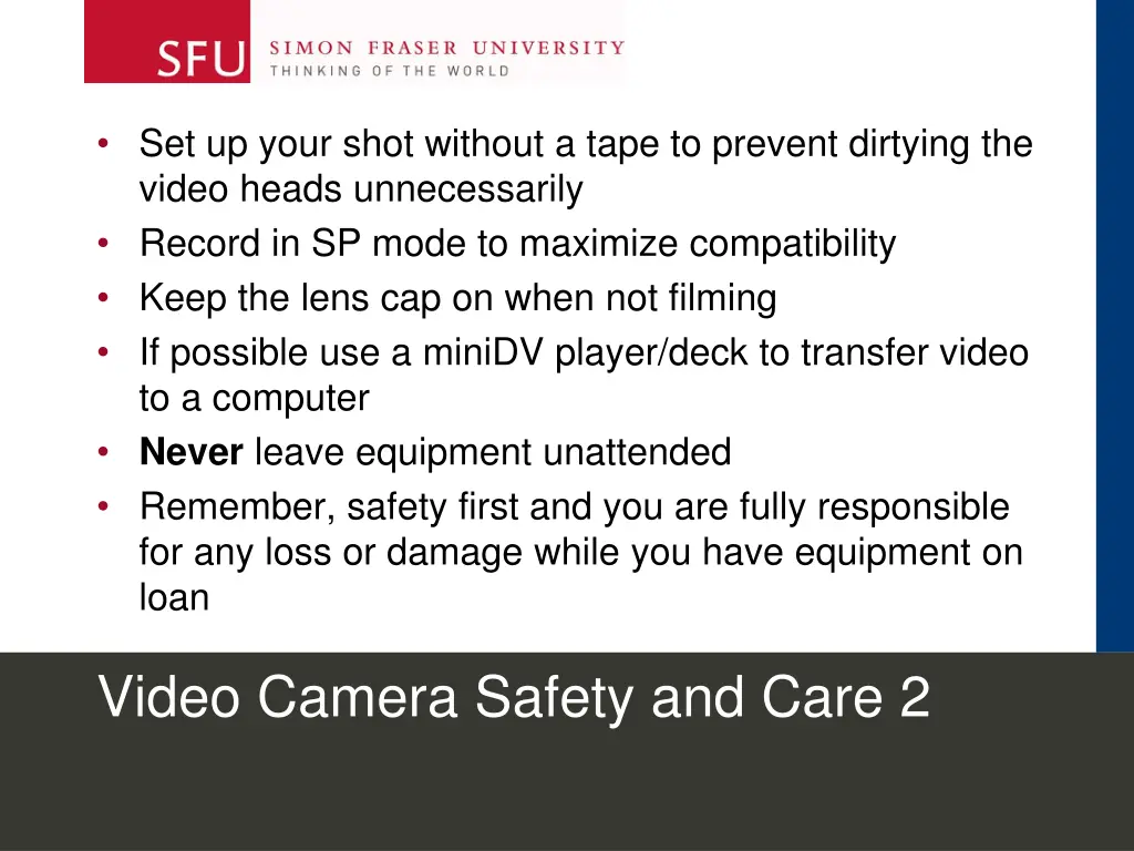 set up your shot without a tape to prevent