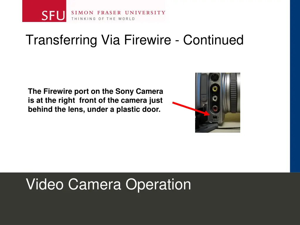 transferring via firewire continued
