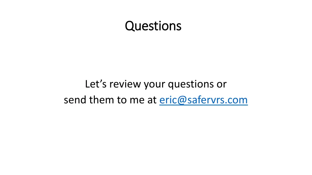 questions questions