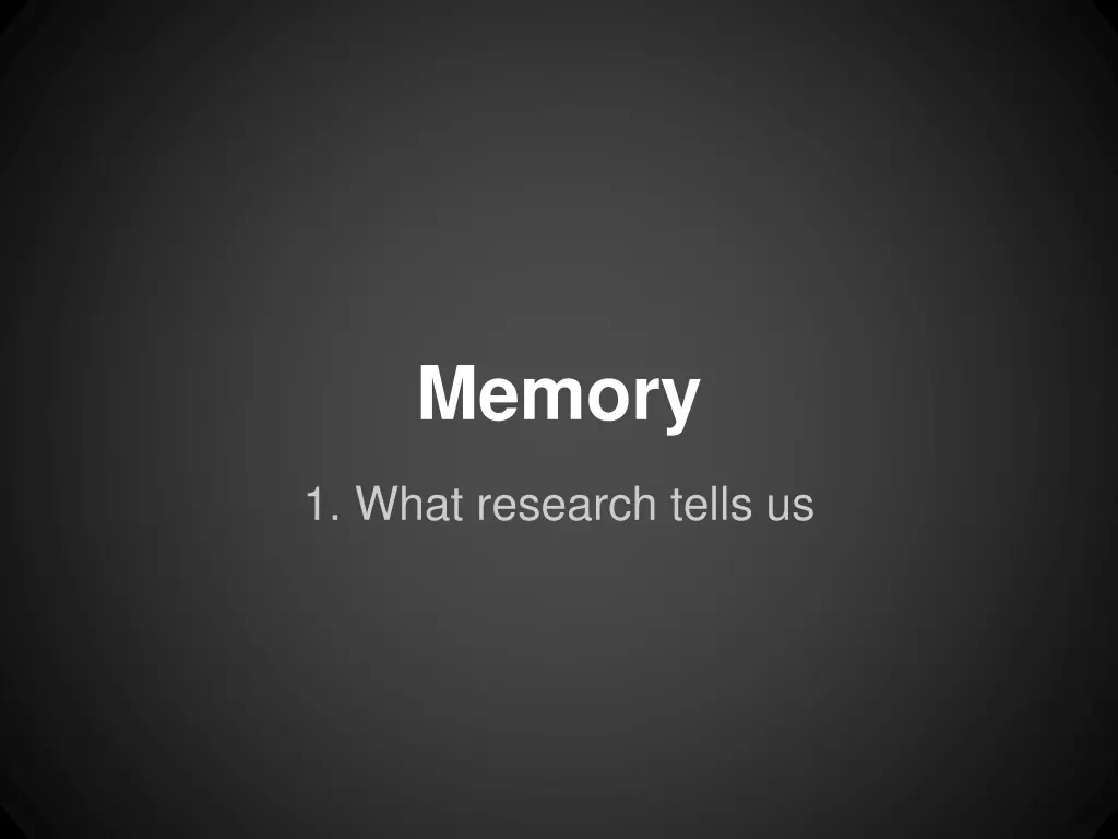 memory
