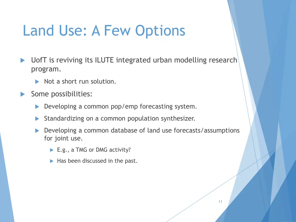 land use a few options