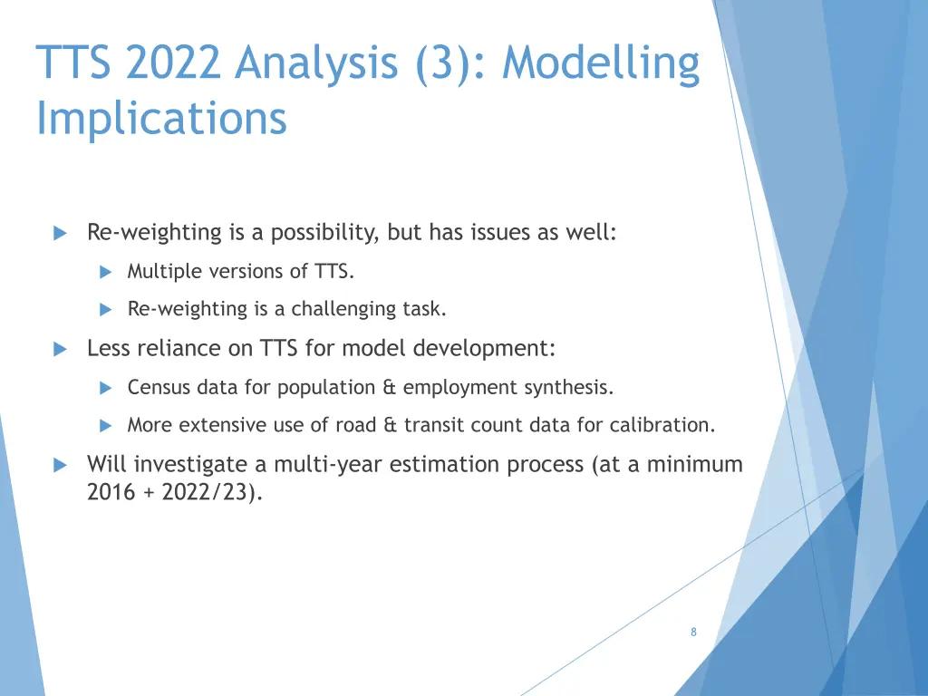 tts 2022 analysis 3 modelling implications