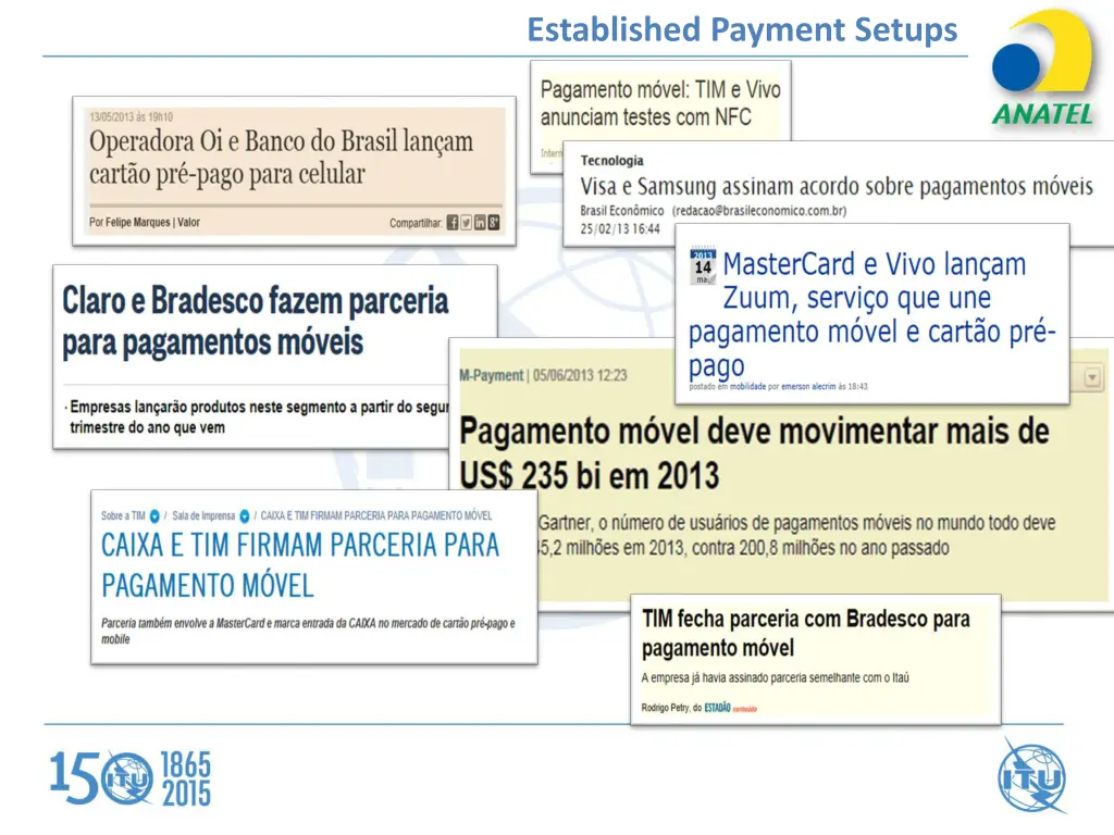 established payment setups