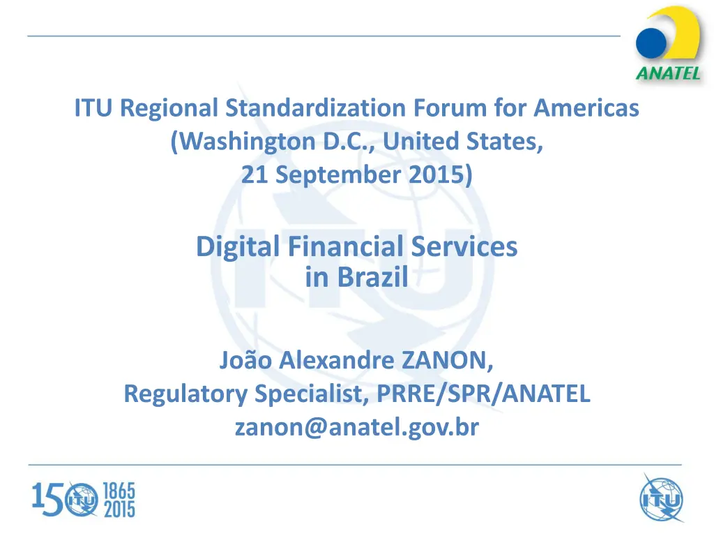 itu regional standardization forum for americas
