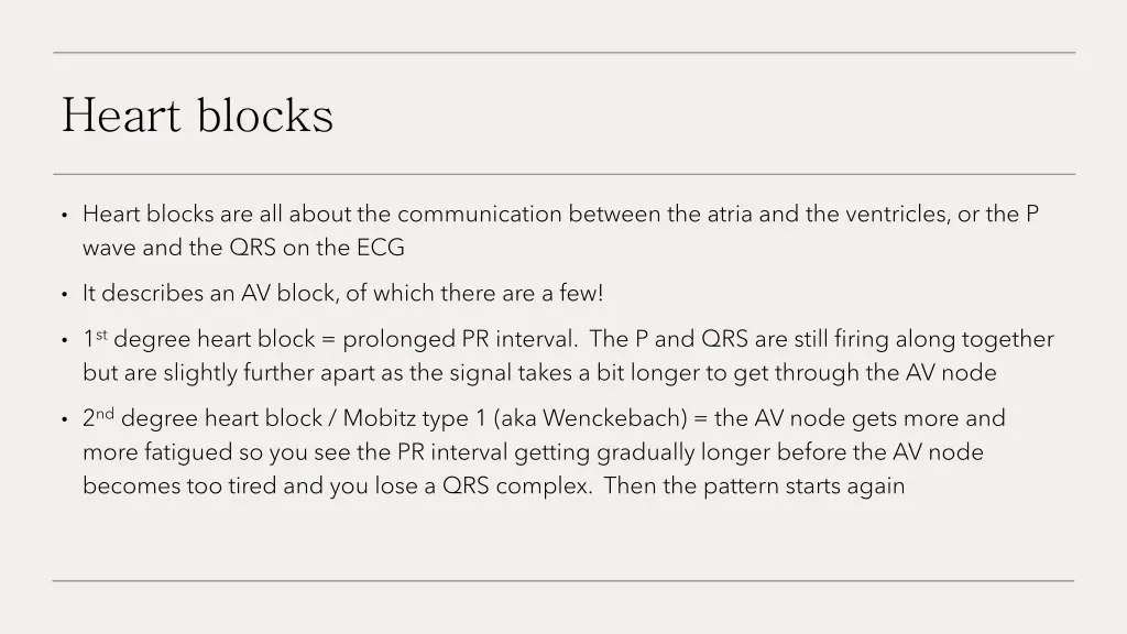 heart blocks