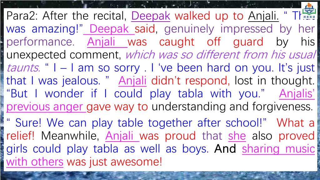 para2 after the recital deepak walked 1