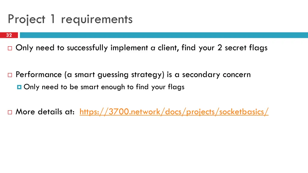 project 1 requirements