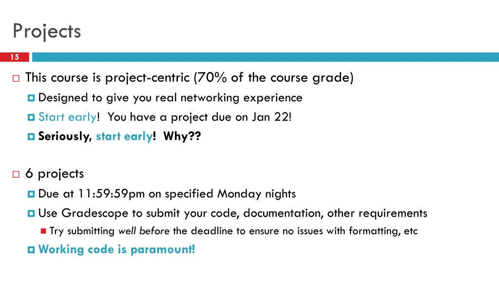 projects