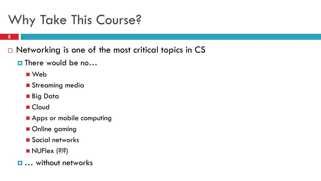 why take this course 1