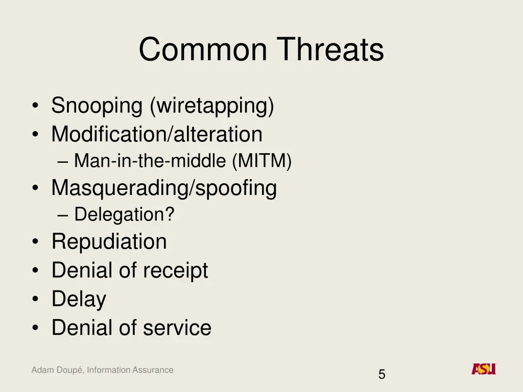 common threats
