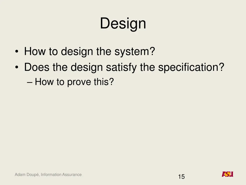 design