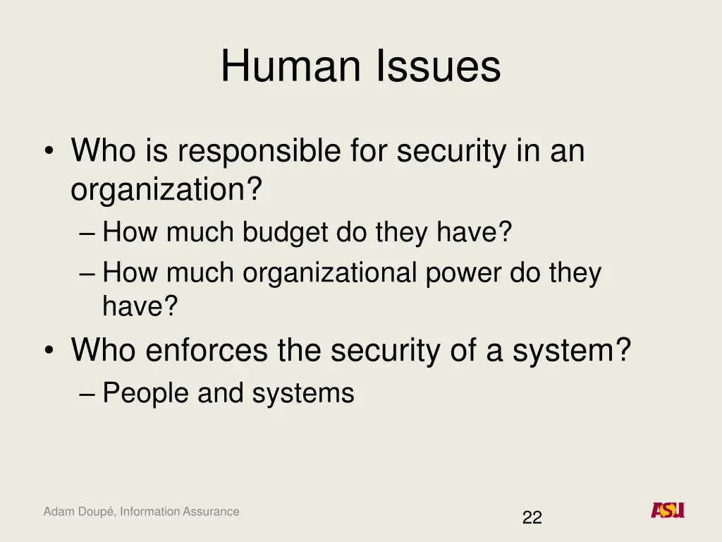 human issues