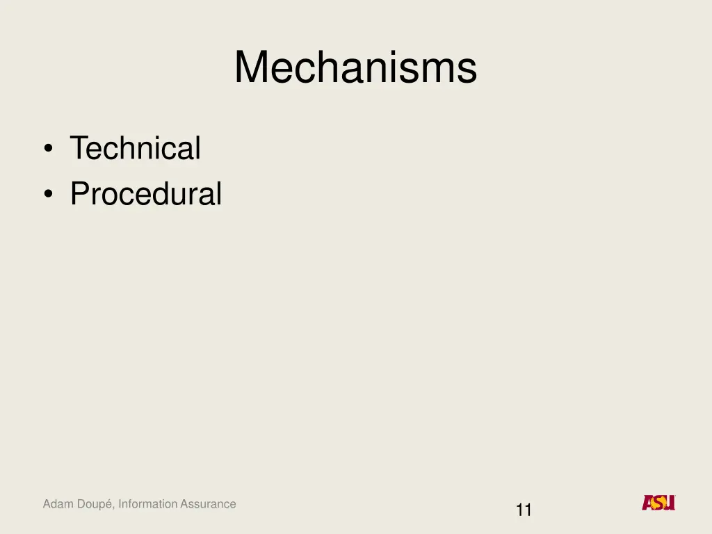 mechanisms