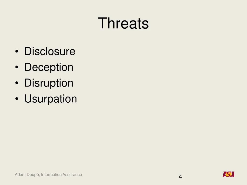 threats
