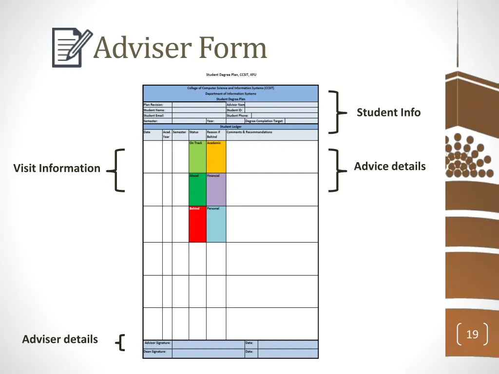 adviser form