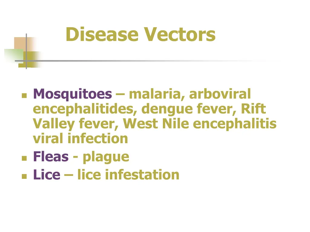 disease vectors