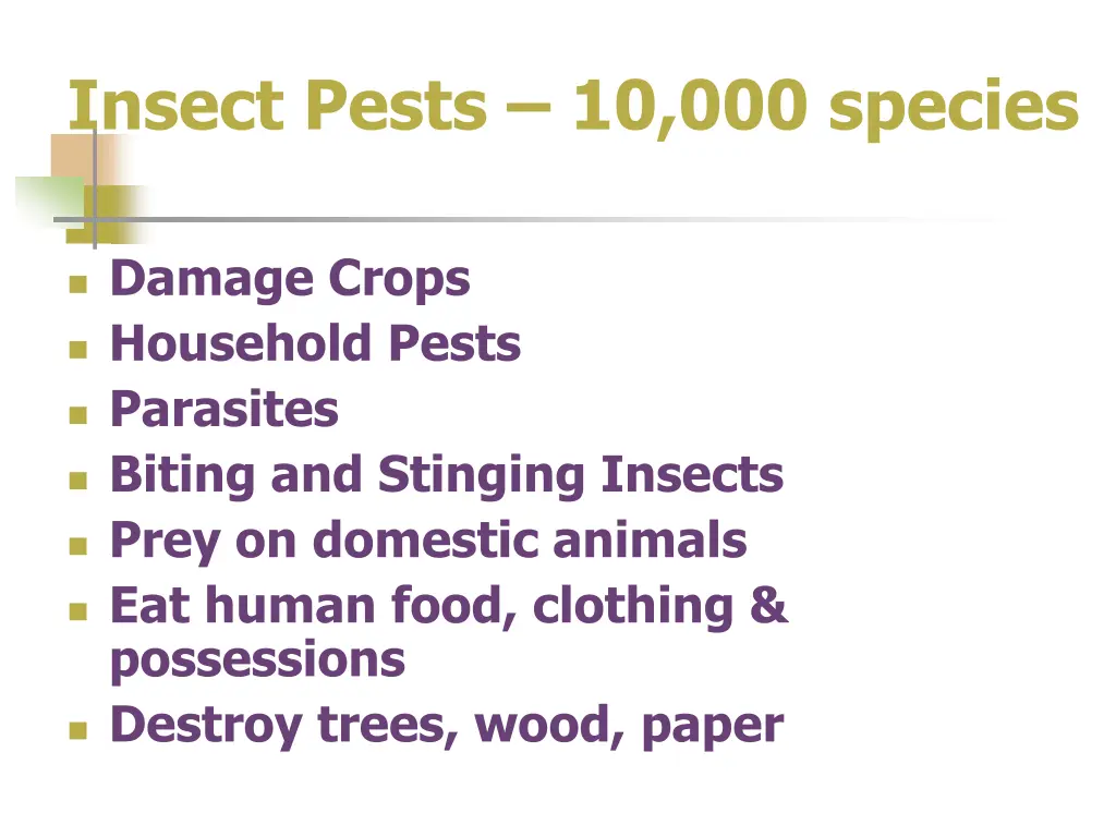 insect pests 10 000 species