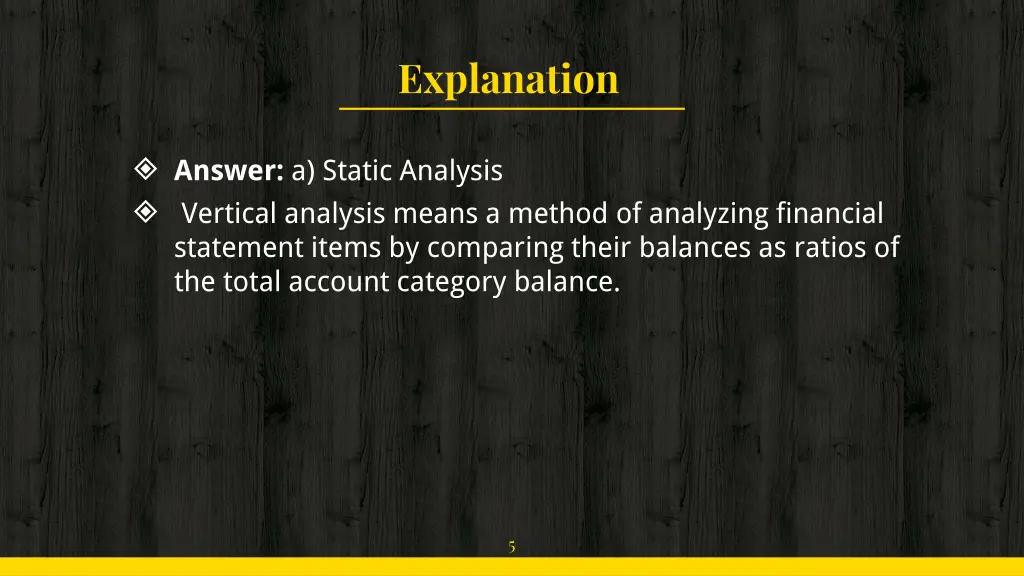 explanation