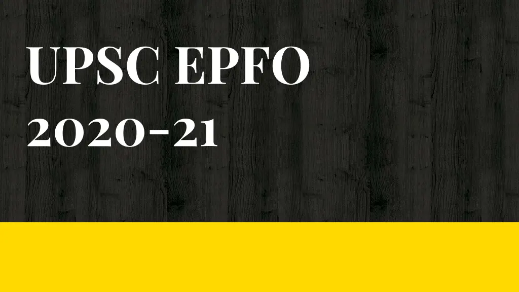 upsc epfo 2020 21