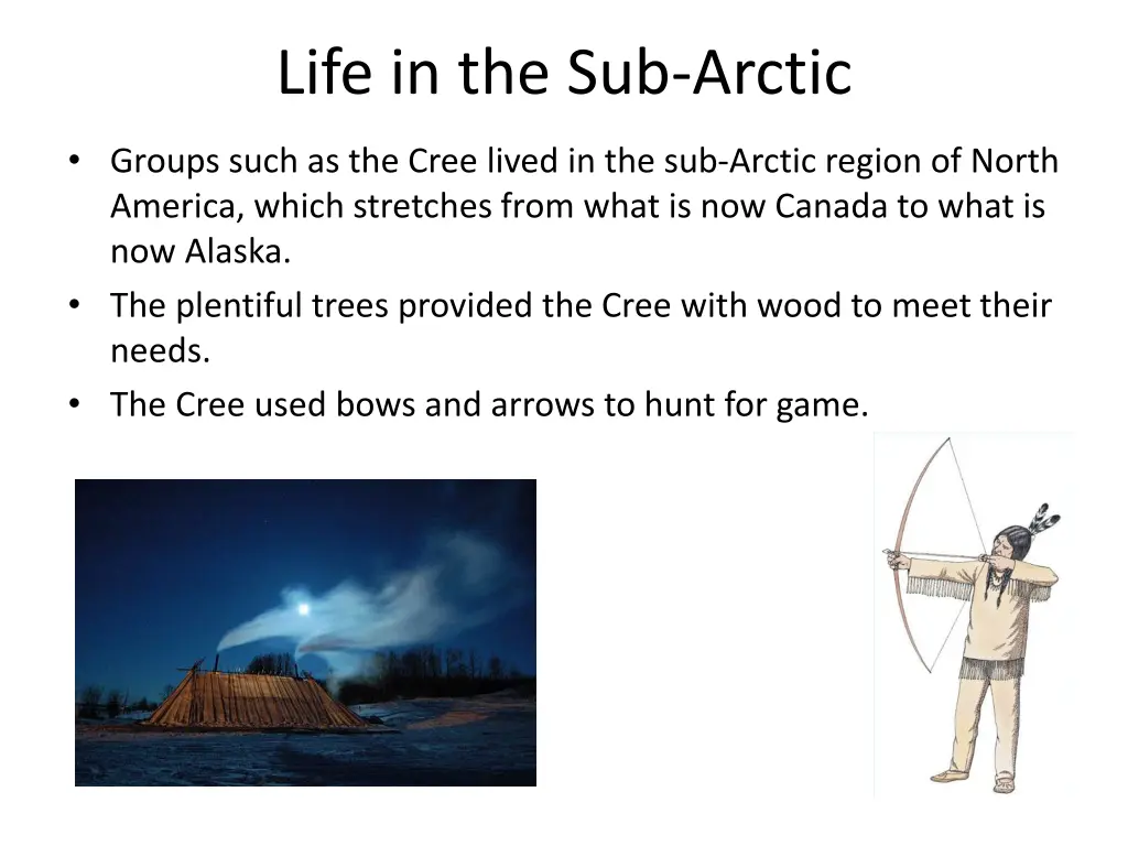 life in the sub arctic