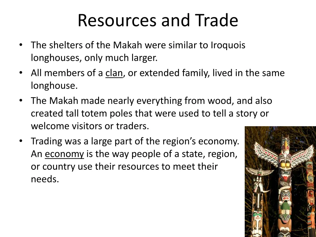resources and trade