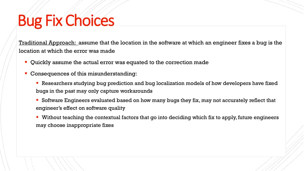 bug fix choices bug fix choices 1
