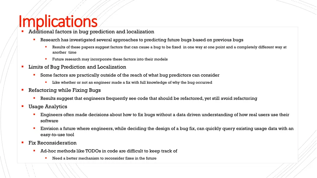 implications implications