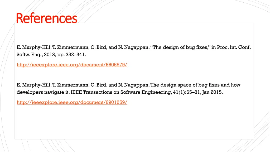 references references